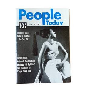 People Today Magazine Feb 28, 1951 Josephine Baker Vintage Pocket